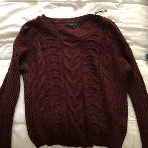 Maroon Knit Sweater